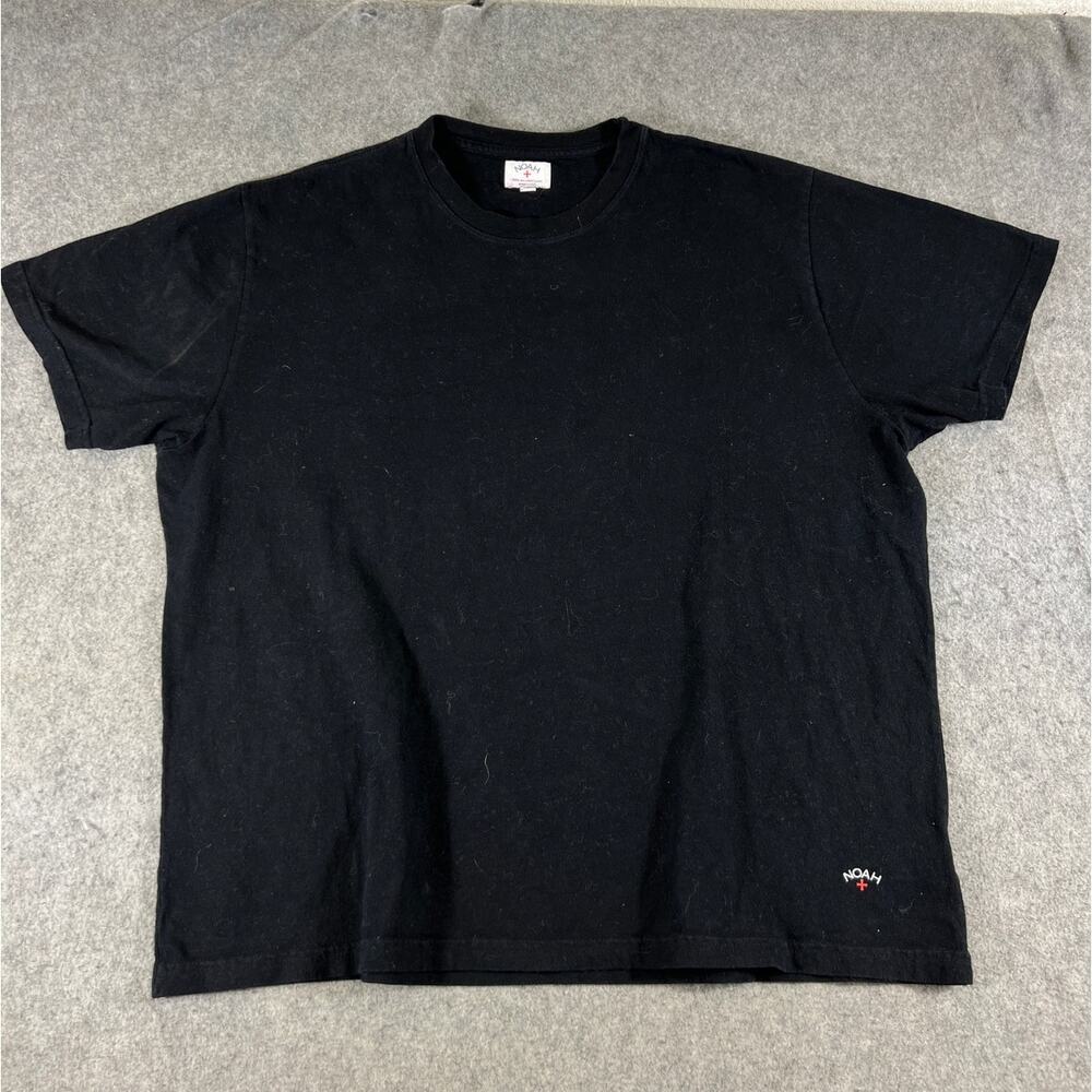 Noah New York Shirt Mens XL Black Crew Neck Minimalist Comfort Basic Tee USA